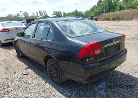 2002 Honda Civic Lx из США, поврежденный, VIN 1HGES16502L076717